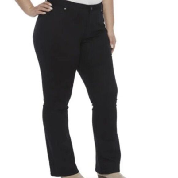 a.n.a Mid Rise Slim Bootcut Jeans Black Size 28W - Picture 1 of 12